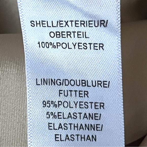 Adrianna Papell Elegant Palest Beige Lace Overlay Back Zip 3/4 Sleeves Dress 10 - Picture 11 of 11